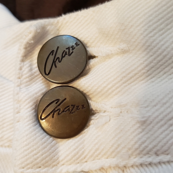 CHAZ Pure White Shorts High Waist Vintage - Picture 6 of 9